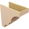 Ekena Millwork 10"W x 20"D x 20"H Classic Asheboro Rough Cedar Woodgrain TimberThane Corbel, Primed Tan CORUR10X20X20ASHRCPR - alternate 6